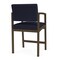 Lesro Lenox Steel Hip Chair Metal Frame, Bronze, OH Navy Upholstery LS1161 - alternate 3